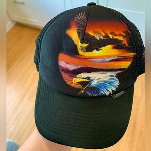 Quicksilver, Sunset Eagle, Trucker hat.